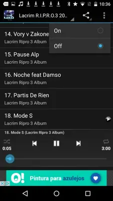 Lacrim R.I.P.R.O.3 2017 android App screenshot 1