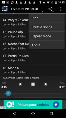 Lacrim R.I.P.R.O.3 2017 android App screenshot 3